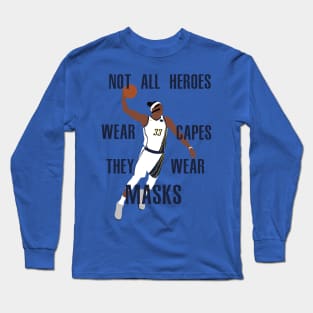 Myles Turner "Not All Heroes Wear Capes" Long Sleeve T-Shirt